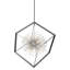 Lustre linéaire moderne à 12 lumières Sunburst