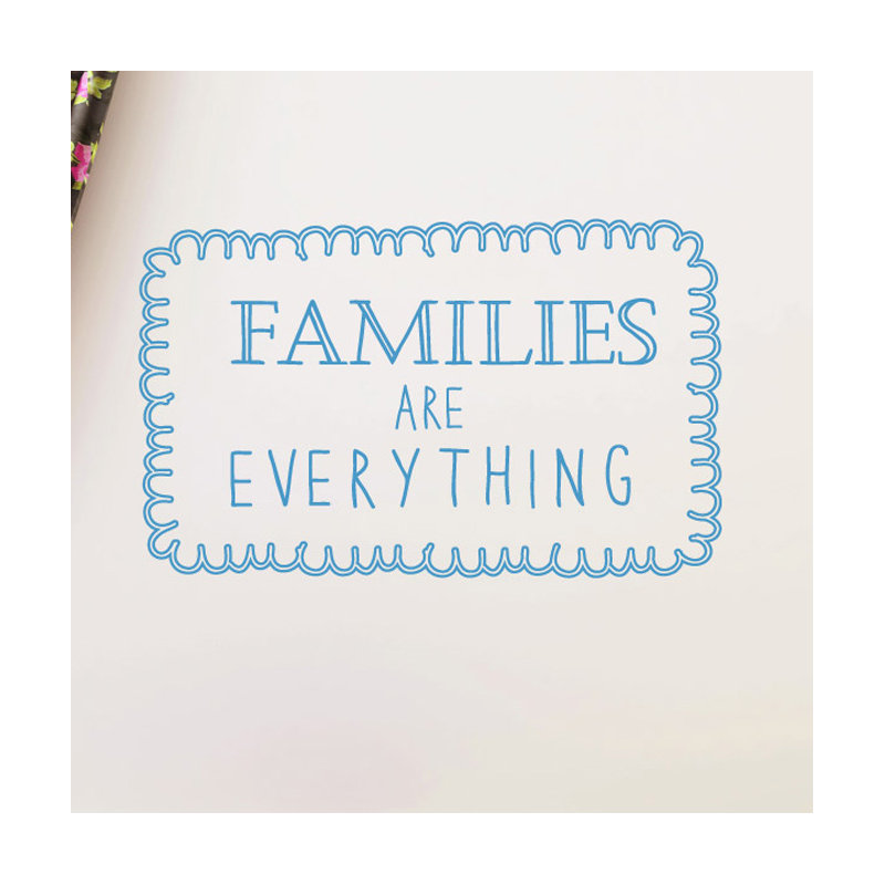 Wall Decal, Blue, Large