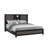 SOLUTO GREY AND BLACK BOOKCASE BED-872333380