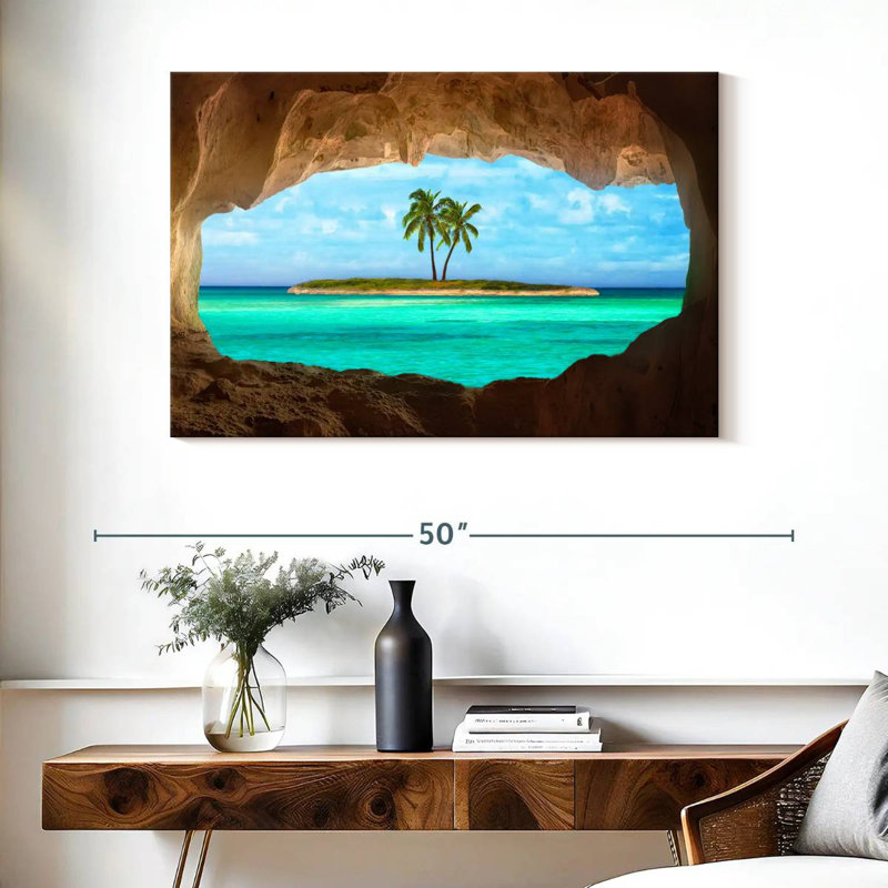 Caraïbes Gillard Cave, H 26 po x l 39 po