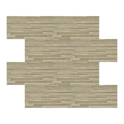 36Pcs Self-Adhesive Wood-Grain Flooring Tile Set