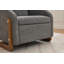 Upholstered Accent Armchair With Wood Accent Base-126573417