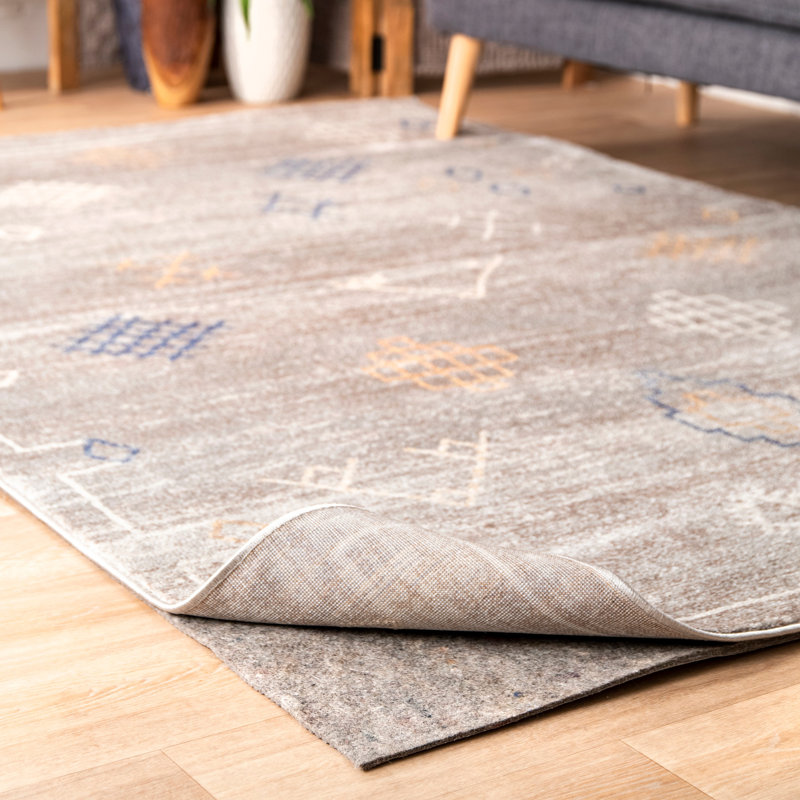 Sous-tapis antidérapant à double surface de qualité supérieure pour animaux de compagnie (0,25 po), Rectangle 6 pi x 9 pi