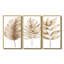Ensemble de décorations murales Minimalist Tropical Beiges Leaves III - Plantes-107200176-107200181