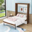 Full Wood Murphy Bed with Foldable Desk-540733867
