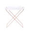 Table-plateau en acrylique et cuivre transparent Cercie