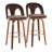 Caden 30" Fixed-Height Bar Stools with Bent Wood Legs & Round Footrest-113645350-113645351-113645354