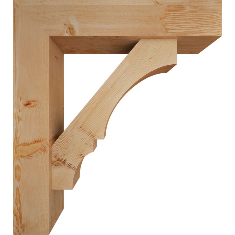 Support de bloc Balboa avec entretoise décalée, 36 x 32, Sapin Douglas de l 7 1/2 (lisse)