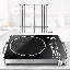3500W Portable Infrared Ceramic Hot Plate, Single Burner Electric Countertop Hob with Carry Handles, Digital Display & Timer, 100-3500W Adjustable Power, Compatible with All Cookware, UK Plug, Includes BBQ Rack