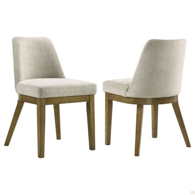 Chaise d'appoint rembourrée (ensemble de 2)