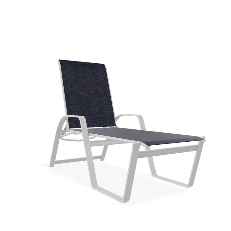 Holna Outdoor Rust-Resistant Metal Chaise Lounge