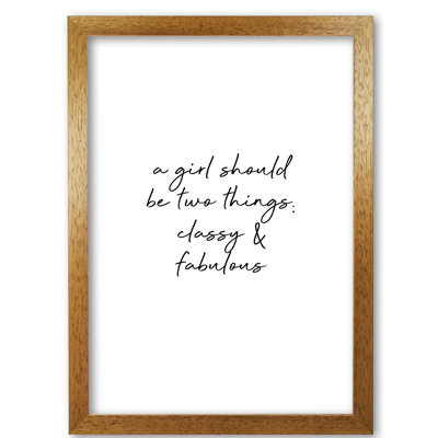 Classy & Fabulous - Print