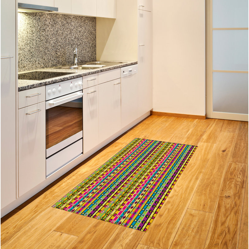 Retro High Density Long Fiber Poly Threads Decorative Area Rug Carpet, Rectangle 2'7" x 5'