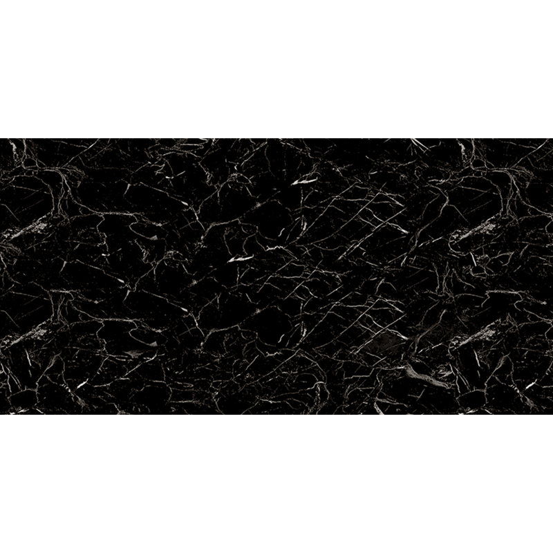 Panneaux muraux imitation marbre noir et blanc 23,6 po x 11,8 po Falkirk Moray (paquet de 10)