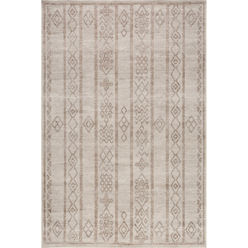 Tapis en coton recyclé lavable à la machine Pikus Collection, Rectangle de 5 pi x 8 pi