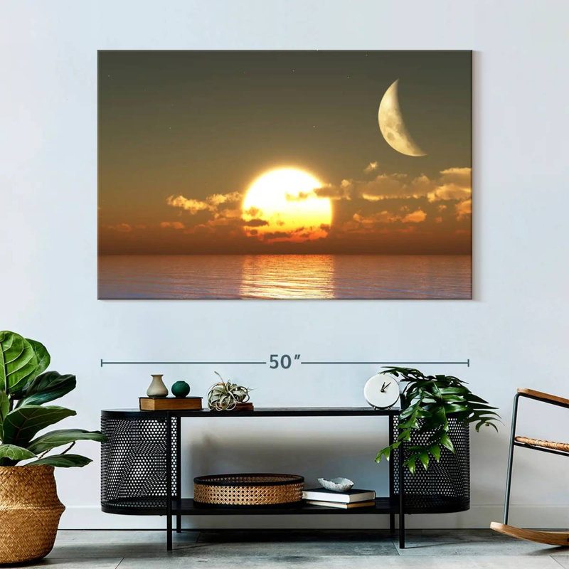 Sunset Moon, 34" H x 51" W