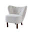 Chaise blanche avec structure intérieure confortable et élégante
