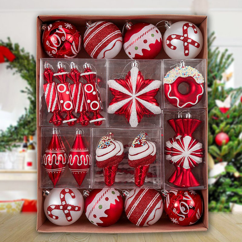 Ensemble de 60 boules de Noël Jathusan