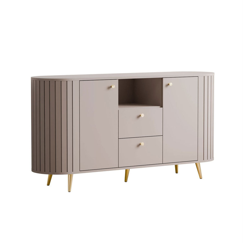 150cm Sideboard, Cashmire/Gold