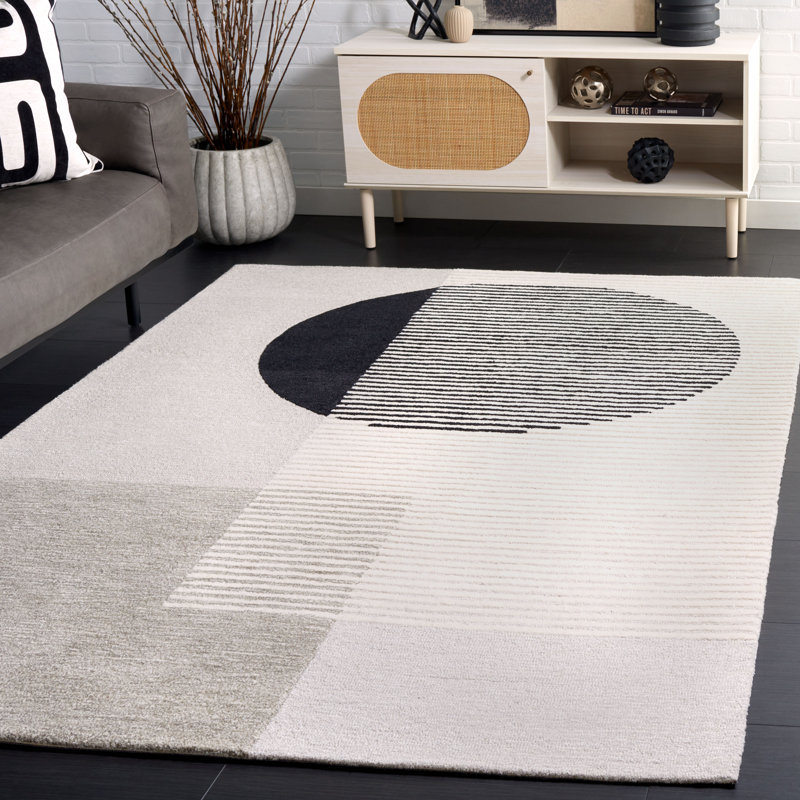 Tapis touffeté à la main Cassina, Rectangle de 5 pi x 8 pi