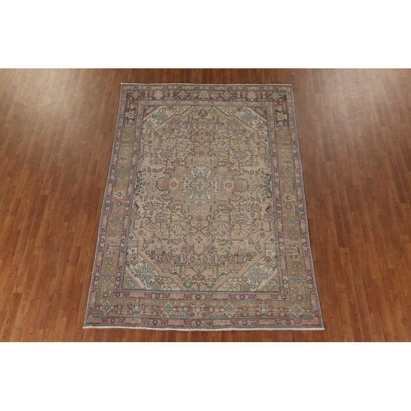 Distressed Wool Traditional Area Rug 7x10