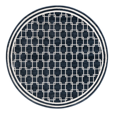 Jill Zarin Metropolitan Uptown Rug Navy Blue