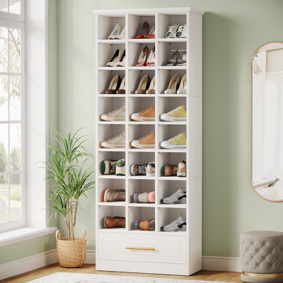 24 Pair Shoe Storage Cabinet