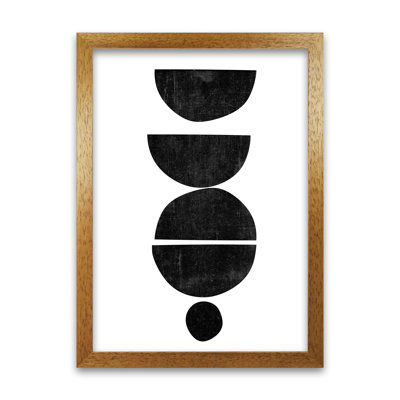 Mid Century Abstract Shapes Original - Print