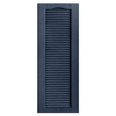 Cathedral Top Full-style Open Louvre Shutters Pair