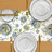 Delyth Handmade Floral Table Runner Jaco Blue Polyester Dining Table Runner for Luxurious Table Decor