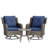 Samya 2 - Person Oversized Swivel Rocker Outdoor Seating Group with Cushions-1256138125