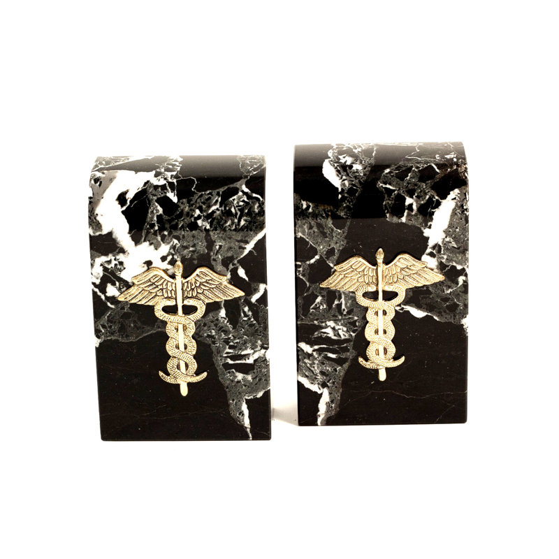 Modern & Contemporary Marble Non-Skid Bookends