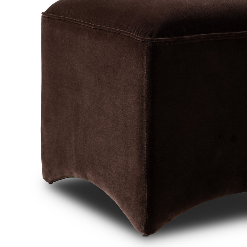 Allonia Upholstered Accent Stool, Surrey Cocoa