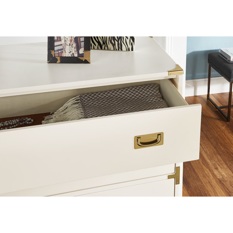 Gaertner 36'' W 5 - Drawer Dresser, White
