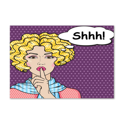 Comic Woman - Wrapped Canvas Print