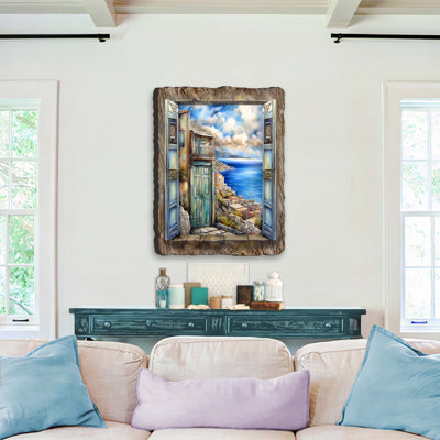 " Coastal View Landscape Window " by G. DeBrekht