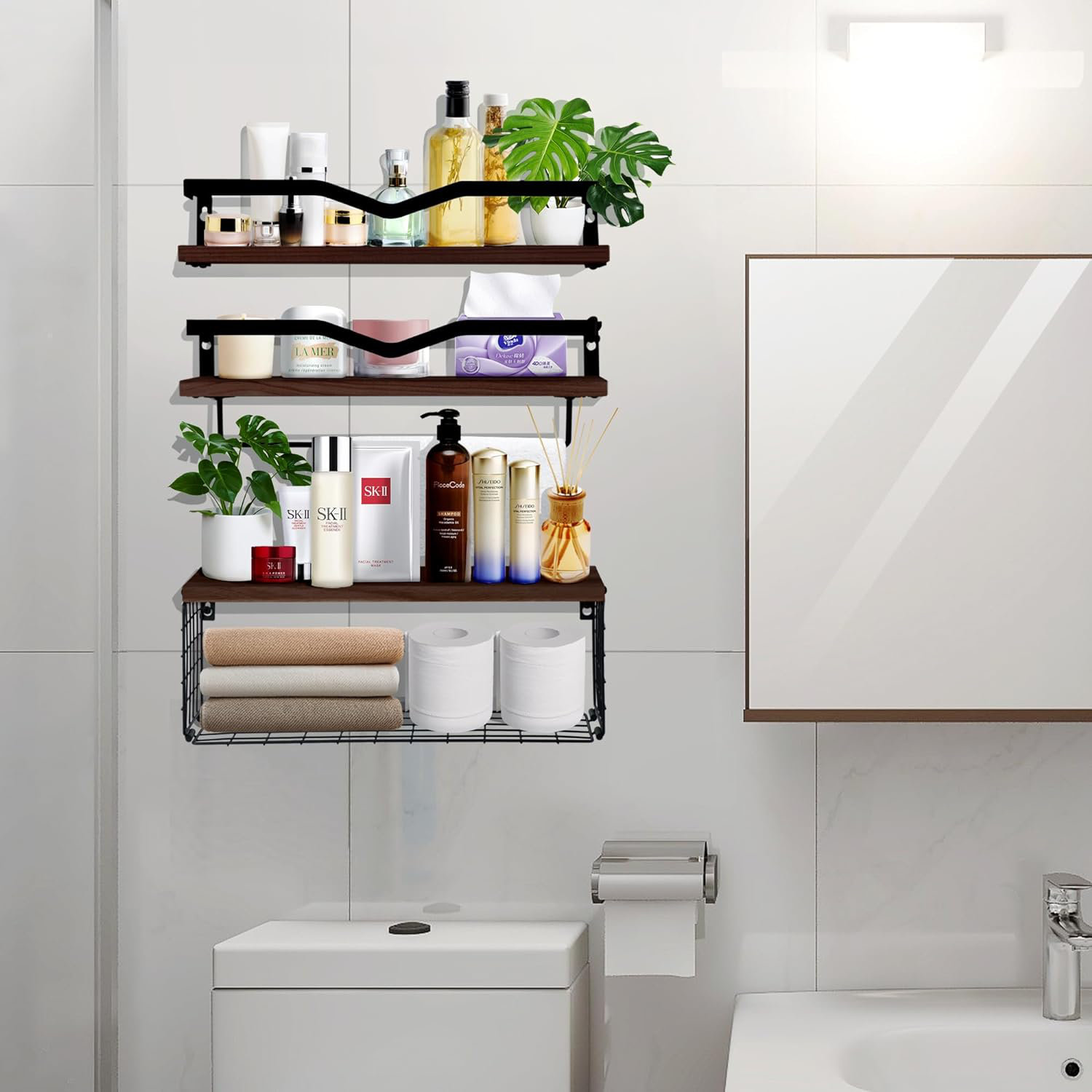 17 Stories Hunterstown Wall Bathroom Shelves - Wayfair Canada