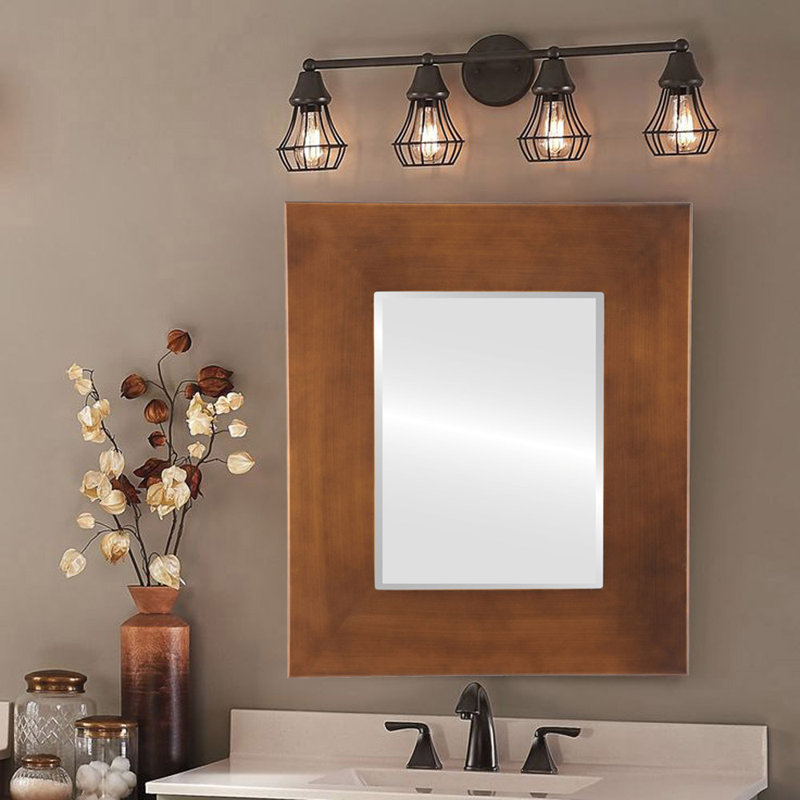 Miroir d'appoint Mahika, 35 po x 29 po, Coucher de soleil doré