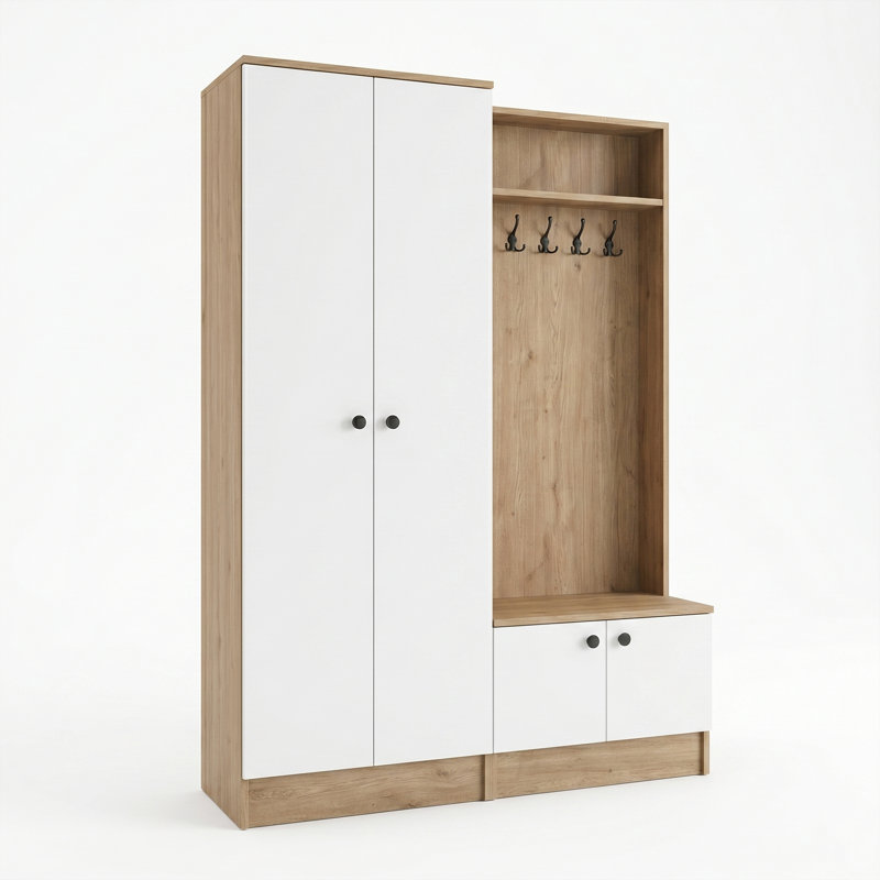 Elara 47" Wide Hall Tree with Storage and Bench