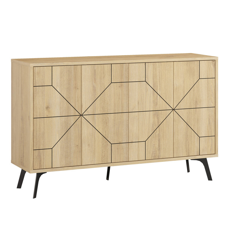 Decortie 62.4cm Console Table, Oak
