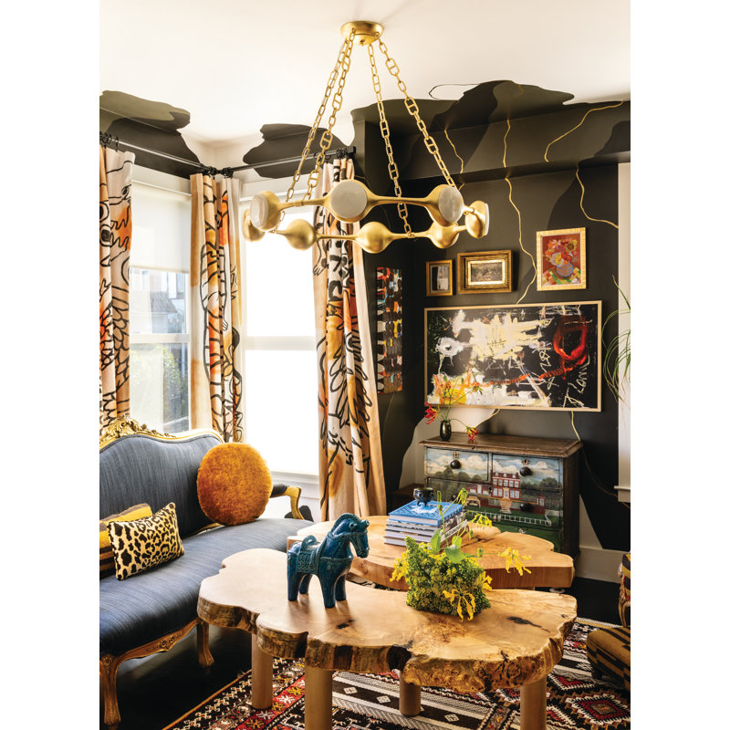 Riviere Integrated LED Chandelier by Noz Nozawa for Corbett Lighting, 77.5" H x 40" W x 40" D