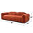 Modern Upholstered Sofa With Elegantly Rounded Arms, Designed As True Showpiece-663587015