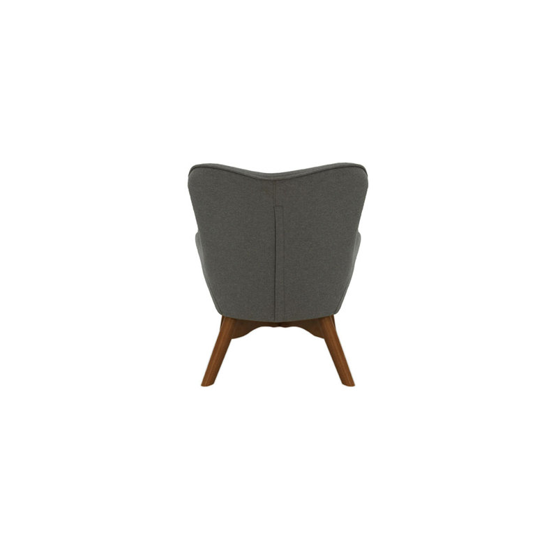 Wimbled Children's Club Chair, Dark Grey/Dark Oak