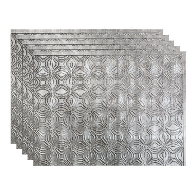 FASADE Lotus Decorative Vinyl 18.25in x 24.5in Backsplash Panel