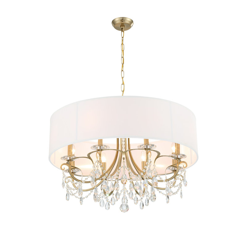 Lustre vibrant doré 8 lumières Havant, Or