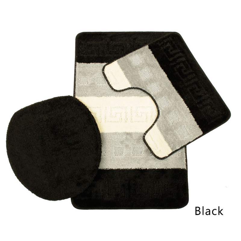 Abibat Bath Rug, Black