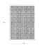 Tapis d'intérieur lavable à motif géométrique argenté 5 pi x 8 pi