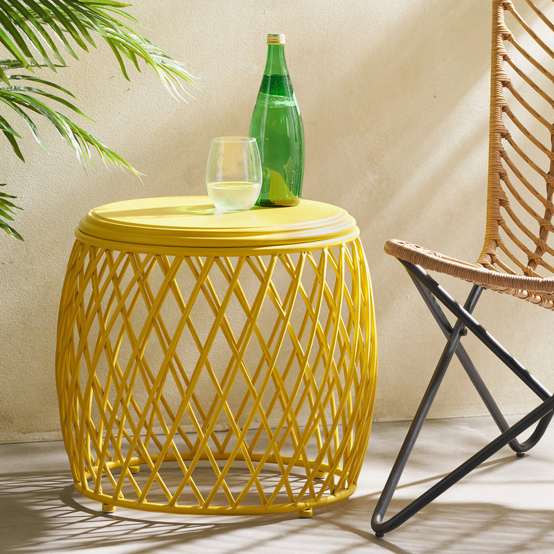 Table d'appoint 19,75, jaune