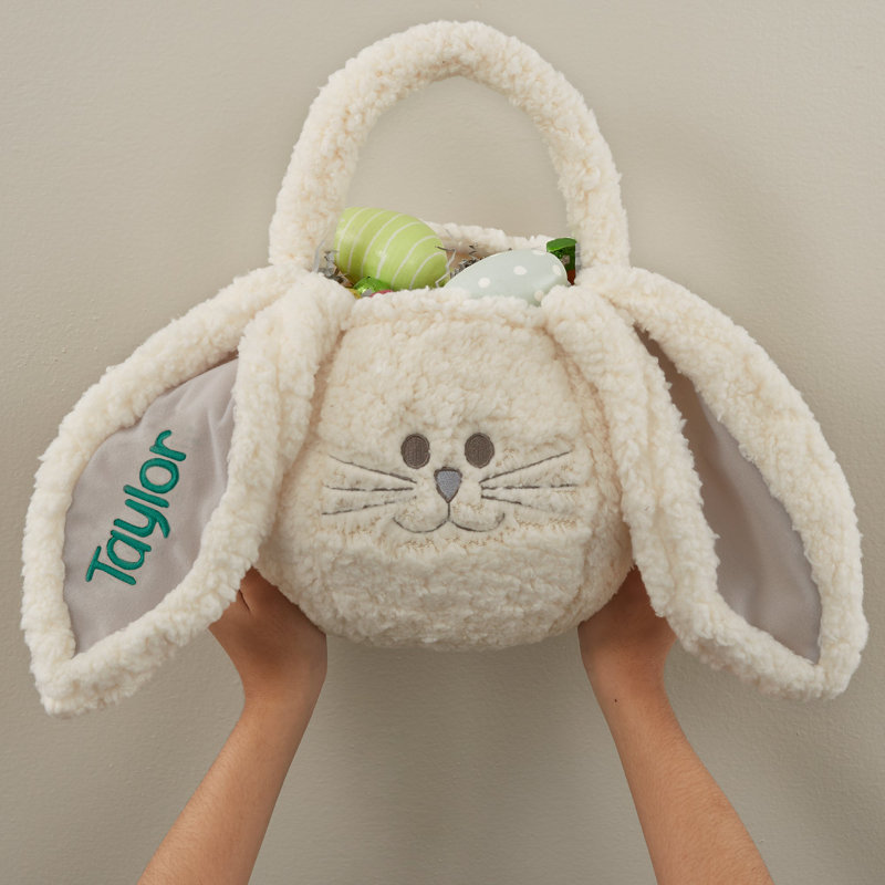Sac de friandises brodé en peluche personnalisable, Oui