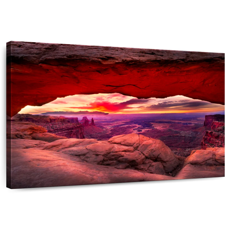 Alvord Mesa Arch Fiery Sunrise, H 8 po x l 12 po